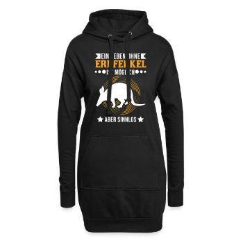 Ein Leben ohne Erdferkel ist möglich Aber sinnlos - Hoodie-Kleid - Schwarz - Vorne