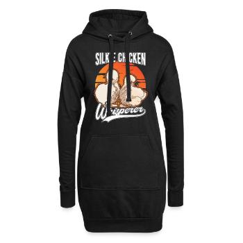 Silkie Chicken Whisperer Seidenhuhn Flüsterer - Hoodie-Kleid - Schwarz - Vorne