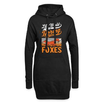 La vie serait tellement ennuyeuse sans Foxes Fuchs - Sweat-shirt à capuche long Femme - noir - Devant