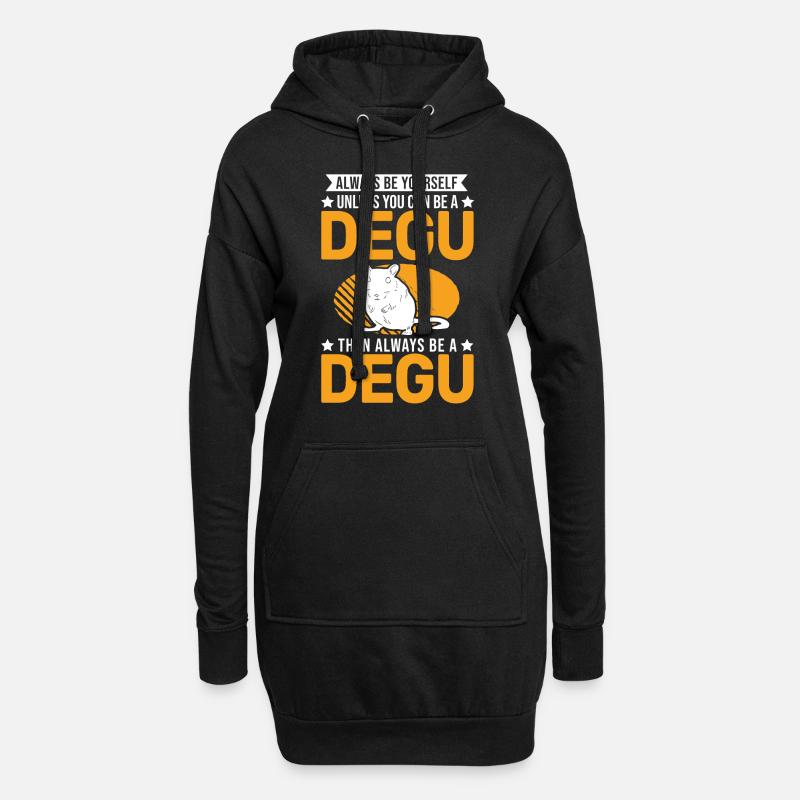 Always be yourself Degu Walddegu - Hoodie-Kleid - Schwarz