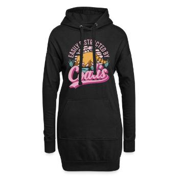 Facilement distrait par Coatis coati - Sweat-shirt à capuche long Femme - noir - Devant