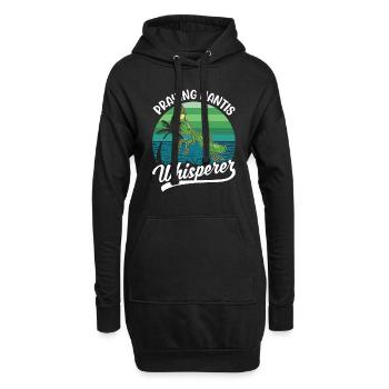Mante religieuse chuchotant Mante Mante Mante Mante Mante Mante - Sweat-shirt à capuche long Femme - noir - Devant