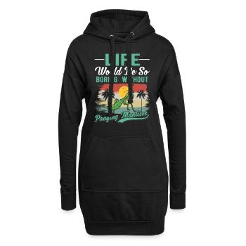 Mante religieuse Cadeau Mante Mante Mante Mante Mante Mante - Sweat-shirt à capuche long Femme - noir - Devant