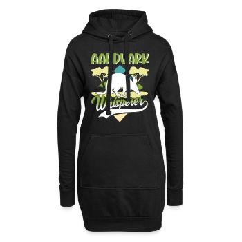 Erdferkel Flüsterer Aardvark Whisperer - Sweat-shirt à capuche long Femme - noir - Devant