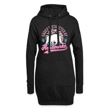 Facilement distrait par Aardvarks Aardvark Aardvark - Sweat-shirt à capuche long Femme - noir - Devant