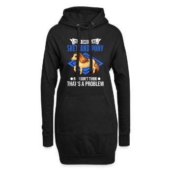 Shetland Pony Geruch Geschenk Shetty - Hoodie-Kleid - Schwarz - Vorne