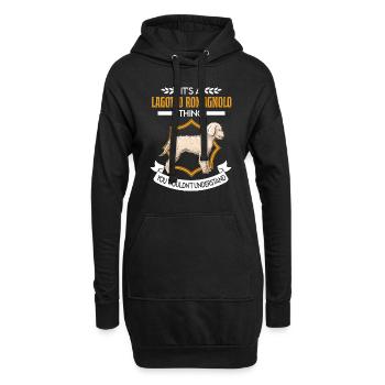 Lagotto Romagnolo Ding Wasserhund - Hoodie-Kleid - Schwarz - Vorne