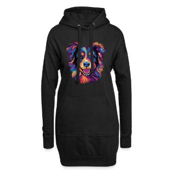 Berger Australien Coloré Aussie - Sweat-shirt à capuche long Femme - noir - Devant