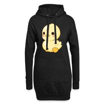 Canard en caoutchouc jaune canard en caoutchouc - Sweat-shirt à capuche long Femme - noir - Devant