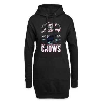 Corbeau, Corbeau, Corbeau, Élevage de Corbeau, Éleveur de Corbeau - Sweat-shirt à capuche long Femme - noir - Devant