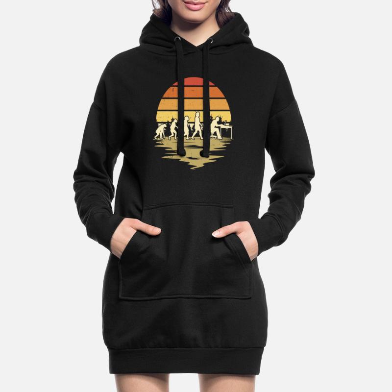 Computer Scientist Evolution Programmer Nerd Hoodie Dress