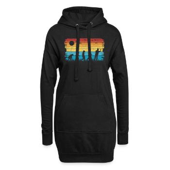 Dart Evolution Darter Dartpfeile - Hoodie-Kleid - Schwarz - Vorne