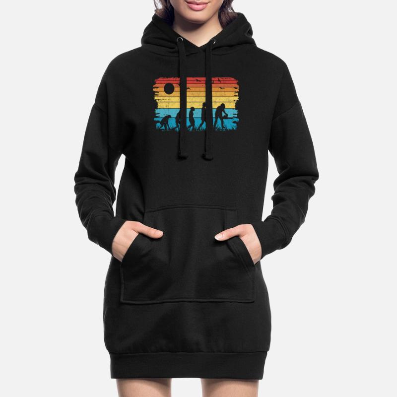 Tree Cutter Evolution Axe Forester Forester Hoodie Dress