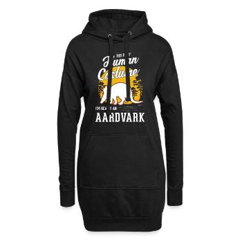 Erdferkel Déguisement Humain Halloween Aardvark - Sweat-shirt à capuche long Femme - noir - Devant
