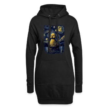 Canard en caoutchouc Nuit étoilée - Sweat-shirt à capuche long Femme - noir - Devant