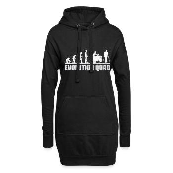 Evolution Quad Motorsport rigolo tout-terrain - Sweat-shirt à capuche long Femme - noir - Devant