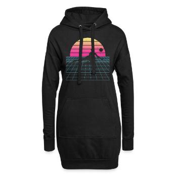 Volley féminin Volleyeur Volleyeur Masculin Volleyeur Volleyeur - Sweat-shirt à capuche long Femme - noir - Devant