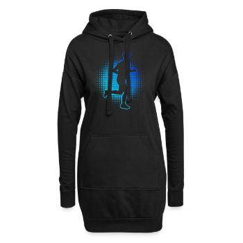 Herren Marathon Damen Jogging Joggen Marathonlaufe - Hoodie-Kleid - Schwarz - Vorne
