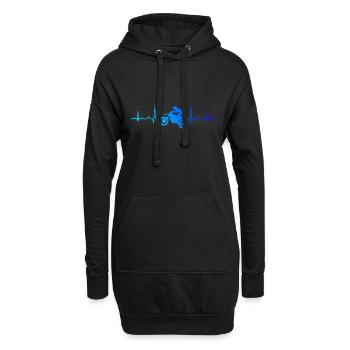 Freestyle Motocross Femmes Dirt Biker Motocross - Sweat-shirt à capuche long Femme - noir - Devant