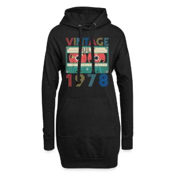 T-shirt 02 anniversaire drôle - Sweat-shirt à capuche long Femme - noir - Devant