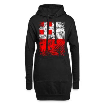 Utrecht - Hoodie-Kleid - Schwarz - Vorne