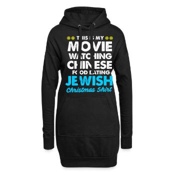 Hanoucca Noël Hanoukka Hanoucca Menorah - Sweat-shirt à capuche long Femme - noir - Devant