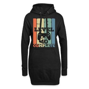 Niveau 40 Complete 1981 Anniversaire T-shirt cadeau - Sweat-shirt à capuche long Femme - noir - Devant