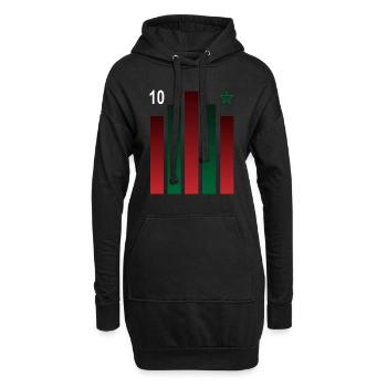 Maroc - Sweat-shirt à capuche long Femme - noir - Devant