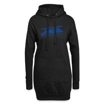 das entspricht nicht meiner Natur - Hoodie-Kleid - Schwarz - Vorne