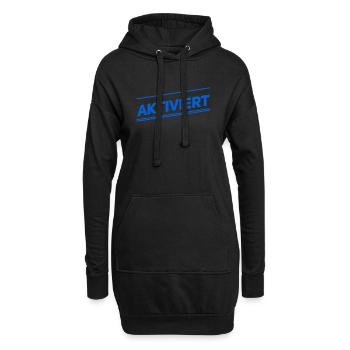 ich wurde aktiviert - Hoodie-Kleid - Schwarz - Vorne