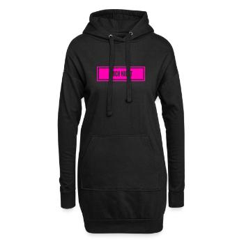 vielleicht später - Hoodie-Kleid - Schwarz - Vorne