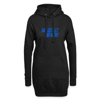 das ist nichts für mich - Hoodie-Kleid - Schwarz - Vorne