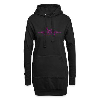 ist euch das nicht peinlich? - Hoodie-Kleid - Schwarz - Vorne