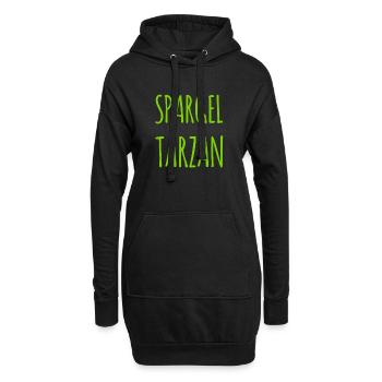Spargeltarzan - Hoodie-Kleid - Schwarz - Vorne