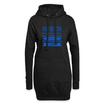 dans la bonne direction - Sweat-shirt à capuche long Femme - noir - Devant
