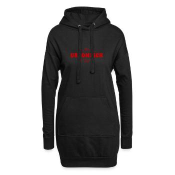 wie komisch - Hoodie-Kleid - Schwarz - Vorne