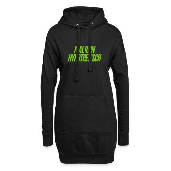 Hypothese - Hoodie-Kleid - Schwarz - Vorne