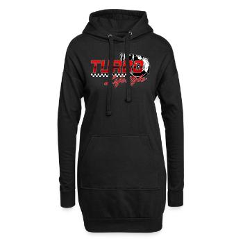 Puissance et style : Turbo Lifestyle Auto Tuning Street - Sweat-shirt à capuche long Femme - noir - Devant