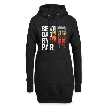 Best Dad By Par Disc Golf Daddy Gift Disc Golfer - Hoodie Dress - black - Front