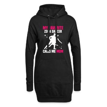 Zouk - Danse avec un danseur de Zouk par Zouk Teacher - Sweat-shirt à capuche long Femme - noir - Devant