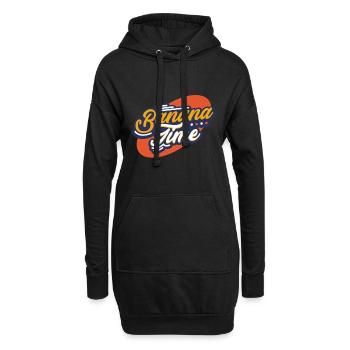 Banane - Sweat-shirt à capuche long Femme - noir - Devant