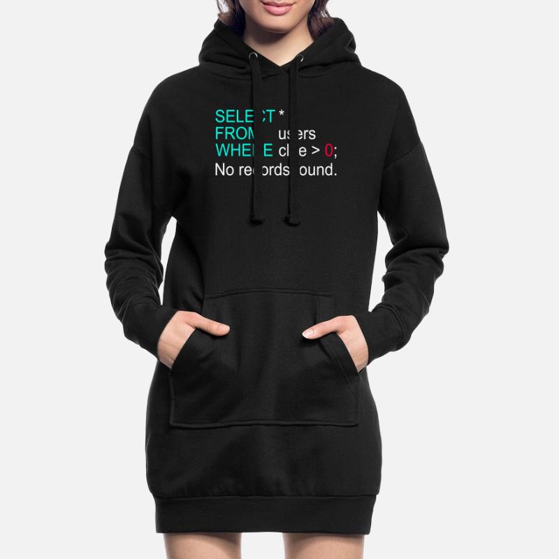 Datenbankdaten SQL Programmer Administration Hoodie-Kleid