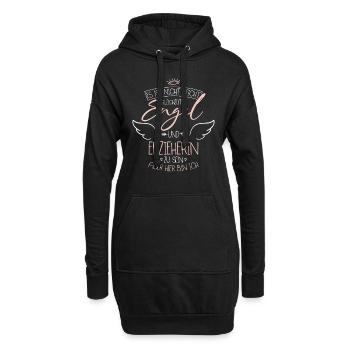 Erzieherin - Hoodie-Kleid - Schwarz - Vorne