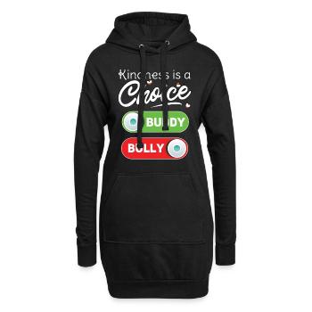 Kindness Is Choice Awareness Unity Day - Hoodie-Kleid - Schwarz - Vorne
