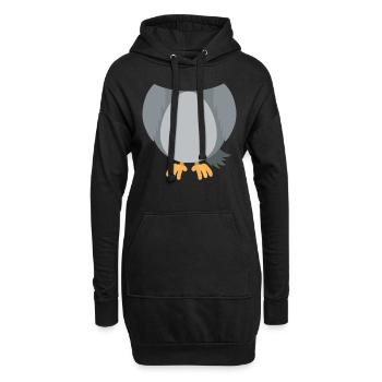 Funny Animal Owl Costume For Halloween - Hoodie-Kleid - Schwarz - Vorne