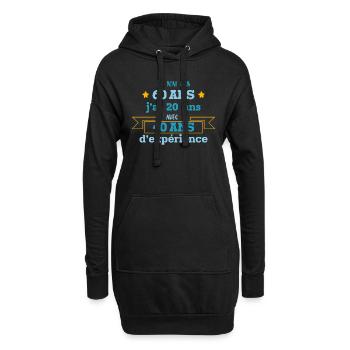 Je N'ai Pas 60 Ans Idée Cadeau Anniversaire 60 Ans - Sweat-shirt à capuche long Femme - noir - Devant