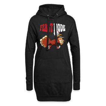 Rugby Turquie Festin Fan de football Thanksgiving - Sweat-shirt à capuche long Femme - noir - Devant