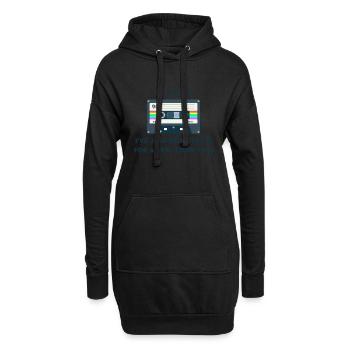 Retro -sarkastisches Alter Spruche - Hoodie-Kleid - Schwarz - Vorne