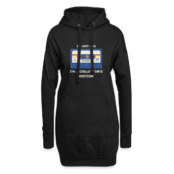 Retro -sarkastisches Alter Spruch - Hoodie-Kleid - Schwarz - Vorne