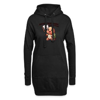 Le meilleur papa tortue de tous les temps - Sweat-shirt à capuche long Femme - noir - Devant